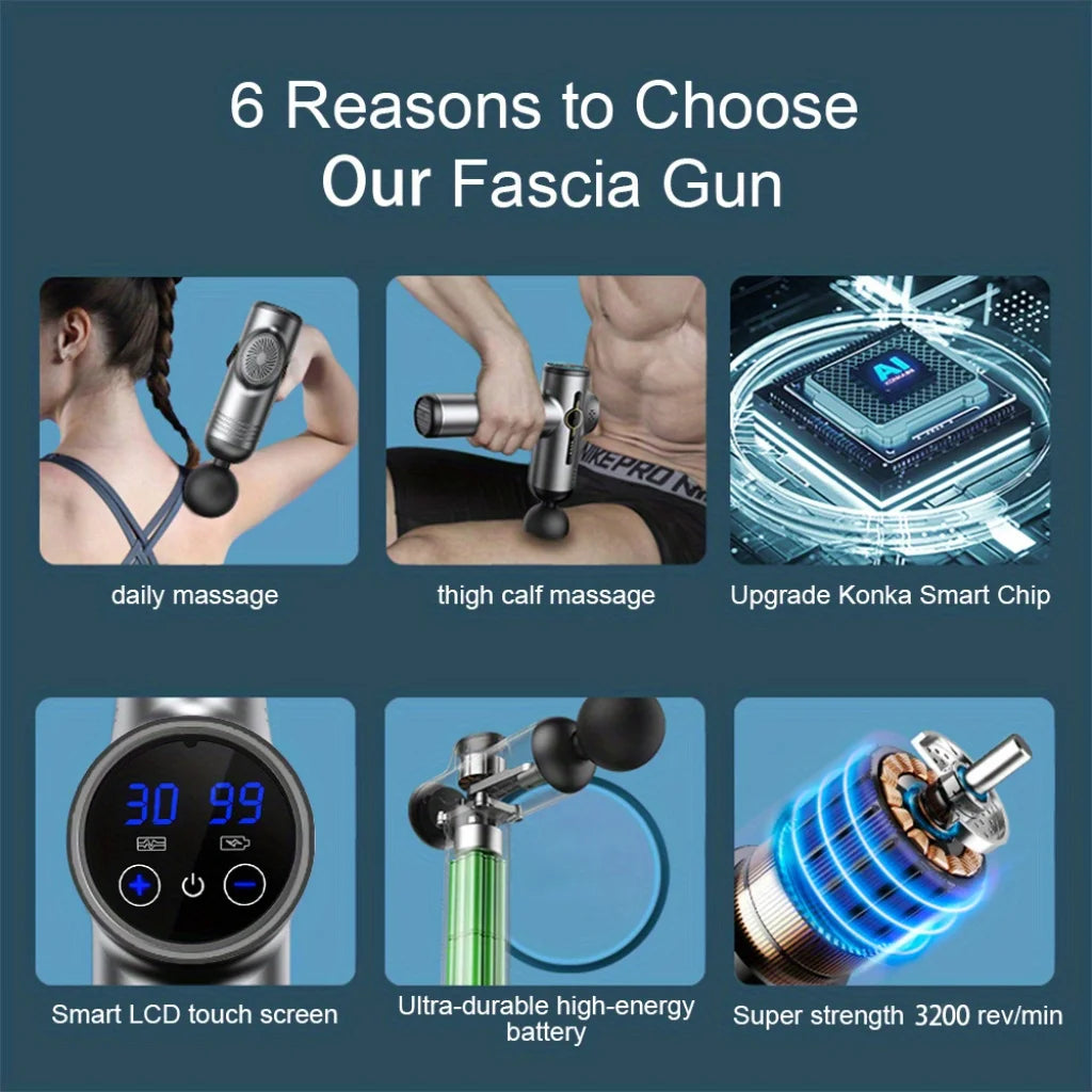 Portable Fascia Vibration Massage Gun