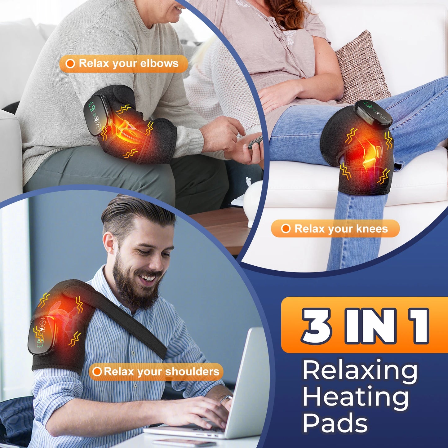 3 in 1 Vibration & Heating Shoulder Massager