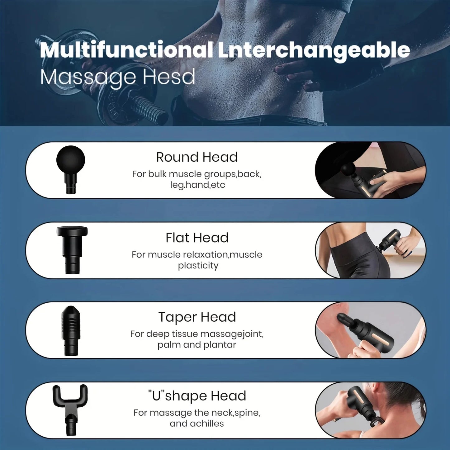 Portable Fascia Vibration Massage Gun